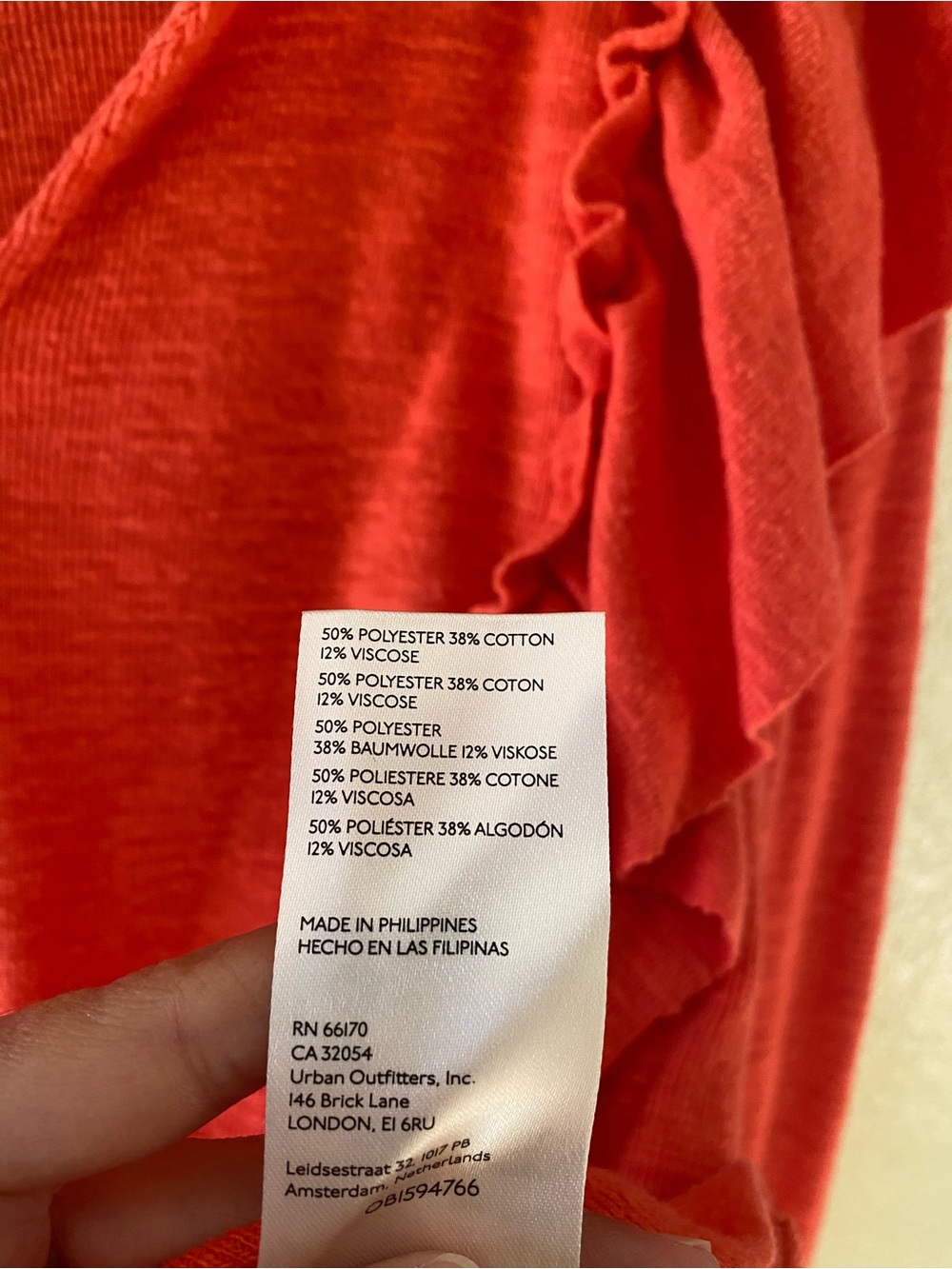 Pilcro Ruffle Sweatshirt Top - Picture 4 of 5